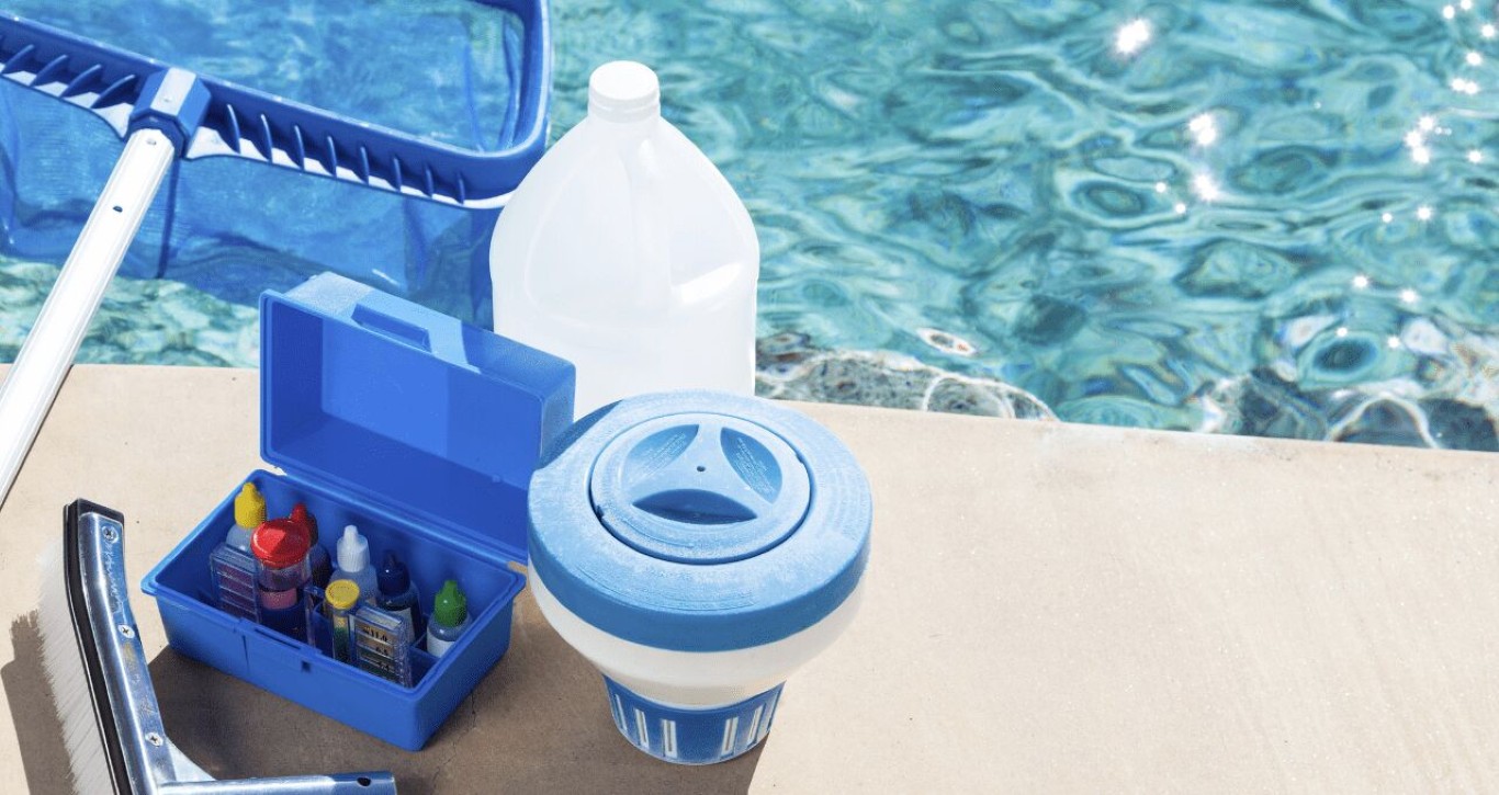 Pool water testing and chemical balancing equipment in Miami Gardens, FL